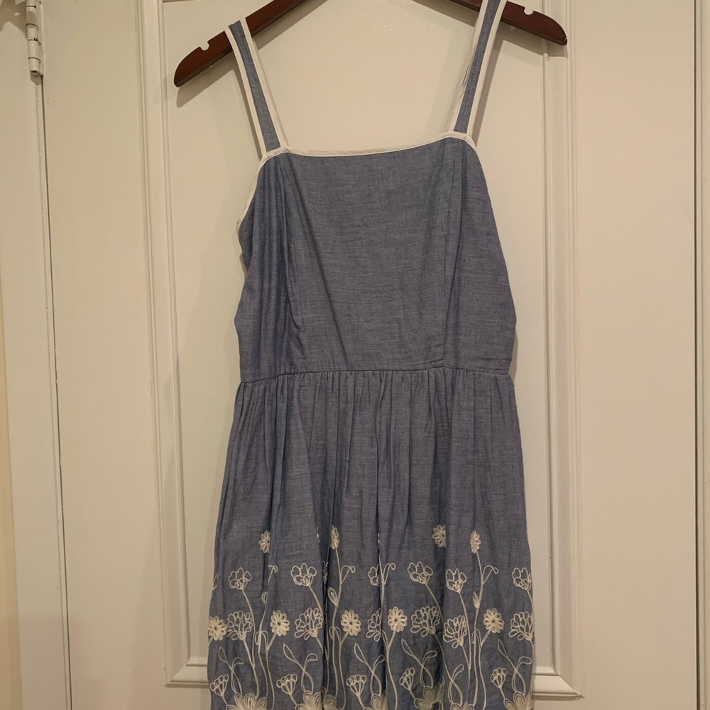 Macy’s blue and lace sundress size small